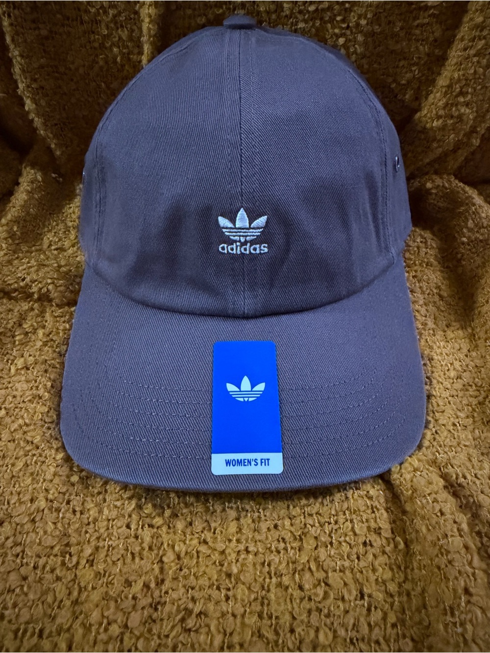 Adidas Originals Relaxed Mini Logo Cap In Brown Wmn  Fit